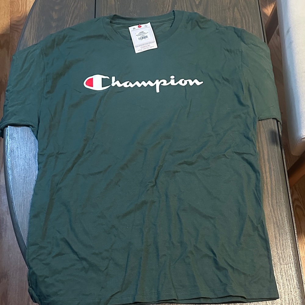 Champion Men's Forest Green Short Sleeve Tee